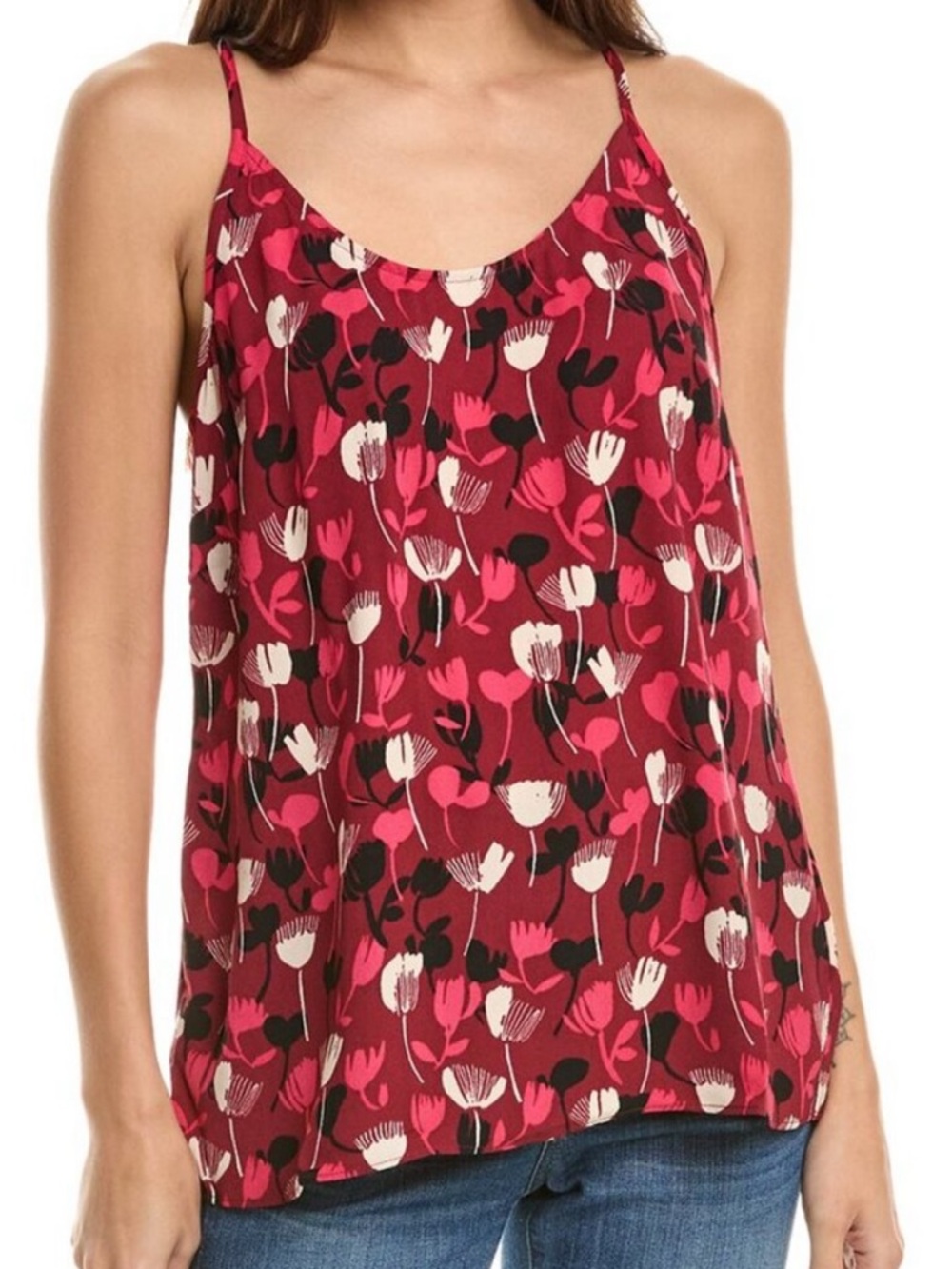 CAbi Blossom Tank Floral Print Camisole